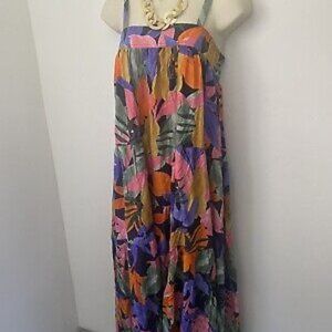 Abel the Label Floral Tiered Maxi Dress